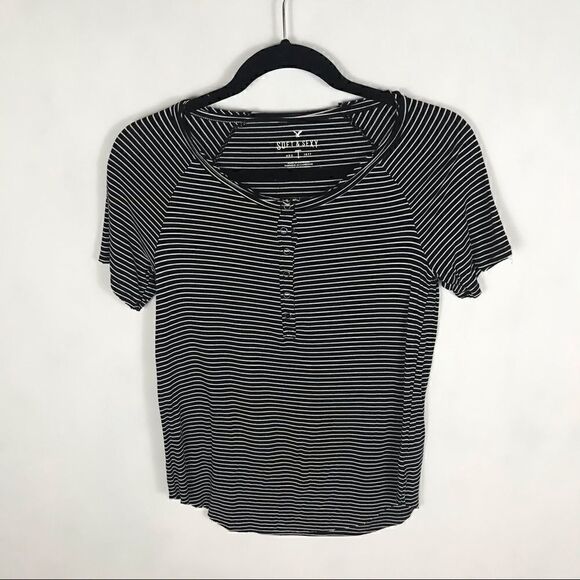 American Eagle soft and sexy tee striped - Picture 1 of 6
